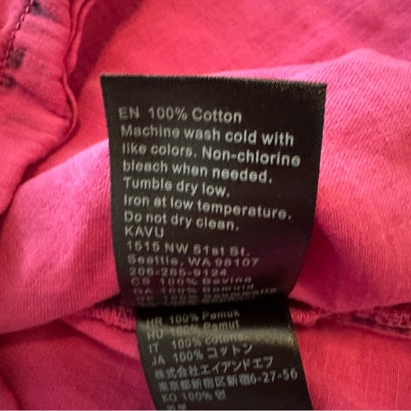 Kavu pink tank top button back size L - Picture 6 of 7